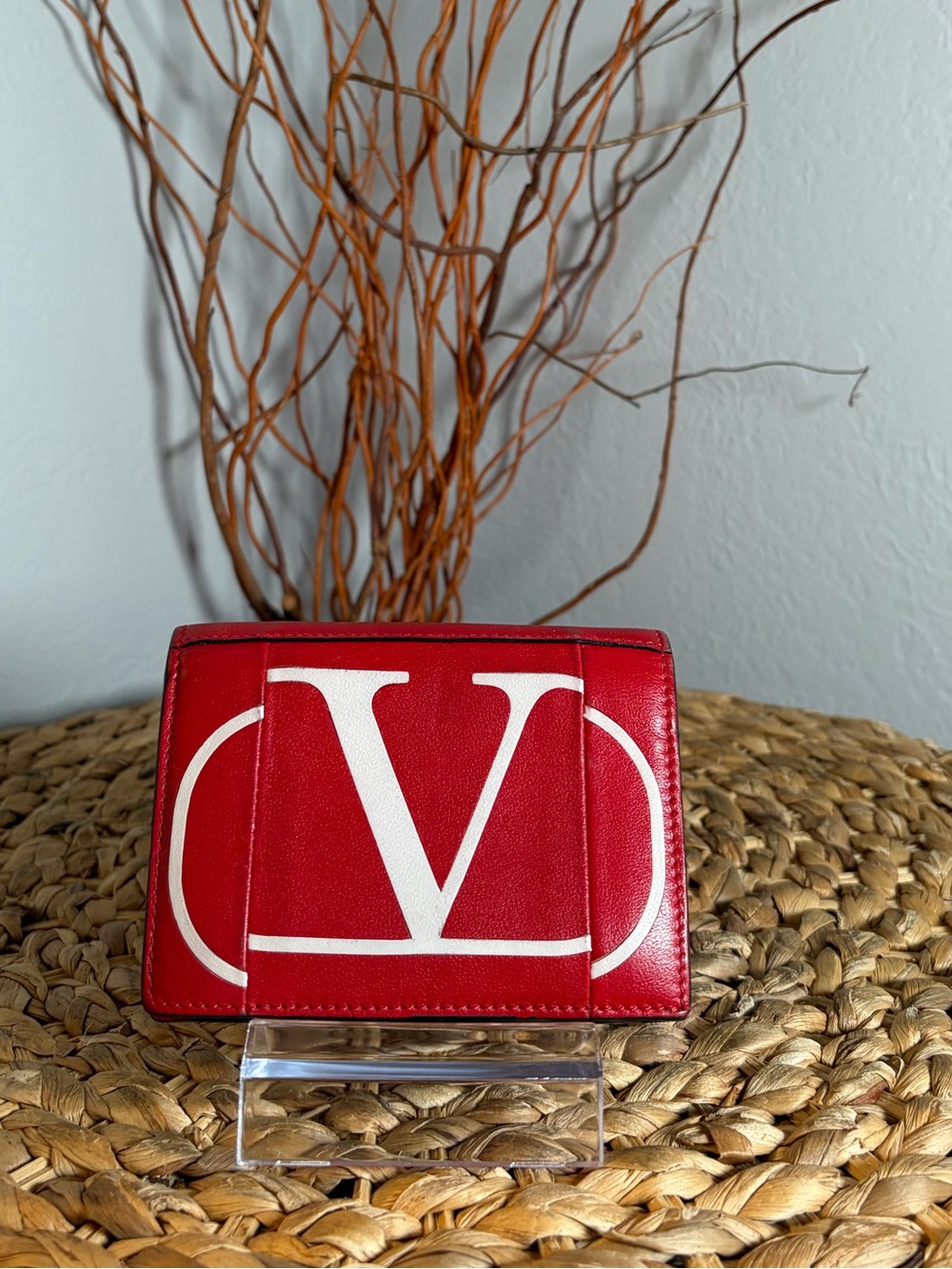 VALENTINO GARAVANI COMPACT LEATHER WALLET
